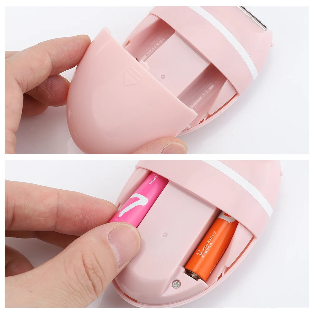 Women's 3-in-1 Electric Mini Shaver for Painless Body & Sensitive Area Hair Removal