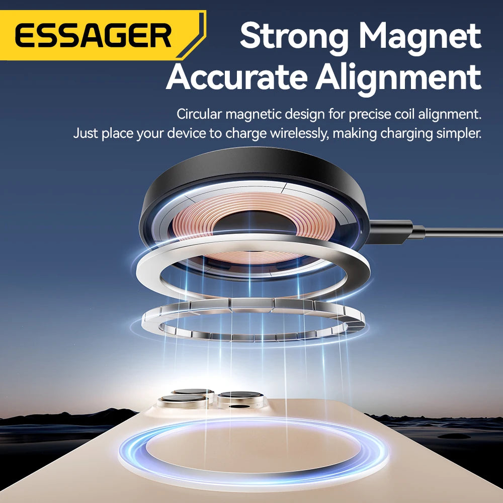 Magnetic 15W Fast Wireless Charging Stand for iPhone 16 15 14 13 Pro Max - 3