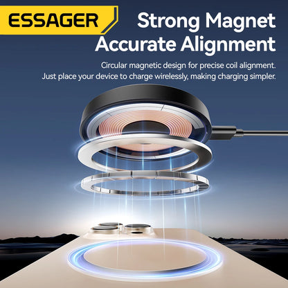 Magnetic 15W Fast Wireless Charging Stand for iPhone 16 15 14 13 Pro Max