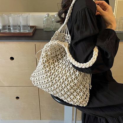 Luxury Boho Knitted Beach Tote