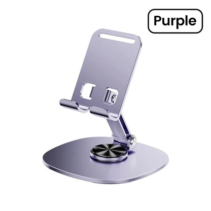 360° Rotating Foldable Phone & Tablet Desktop Stand – Adjustable Holder