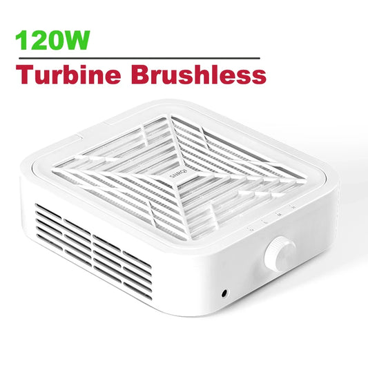 120W Nail Dust Collector - Professional Turbine Brushless Vacuum