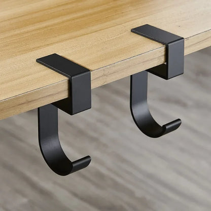 Universal Aluminum Desk Hook: Headphone Stand & Portable Bag Hanger