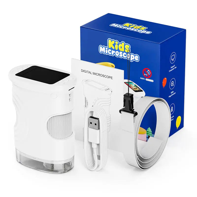 Portable Handheld Digital Microscope for Kids with HD IPS Screen