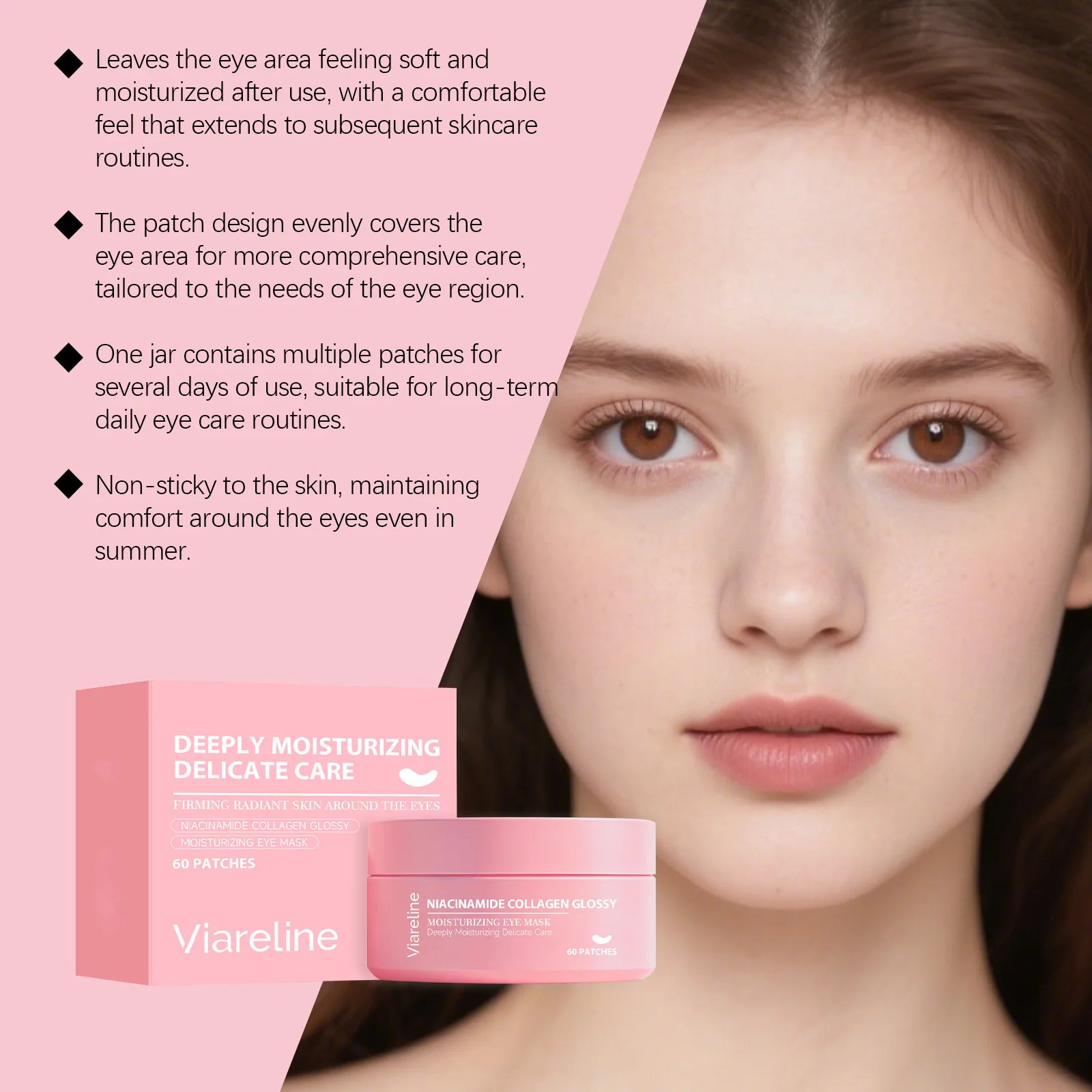 Niacinamide Collagen Eye Patches for Dark Circles, Puffiness & Fine Lines - 6