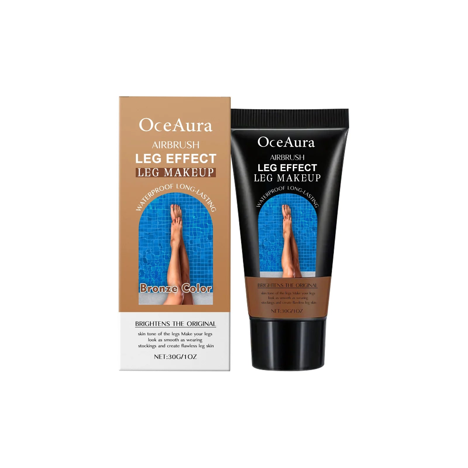 Waterproof Leg Foundation & Body Concealer - Flawless Coverage Cream - 15