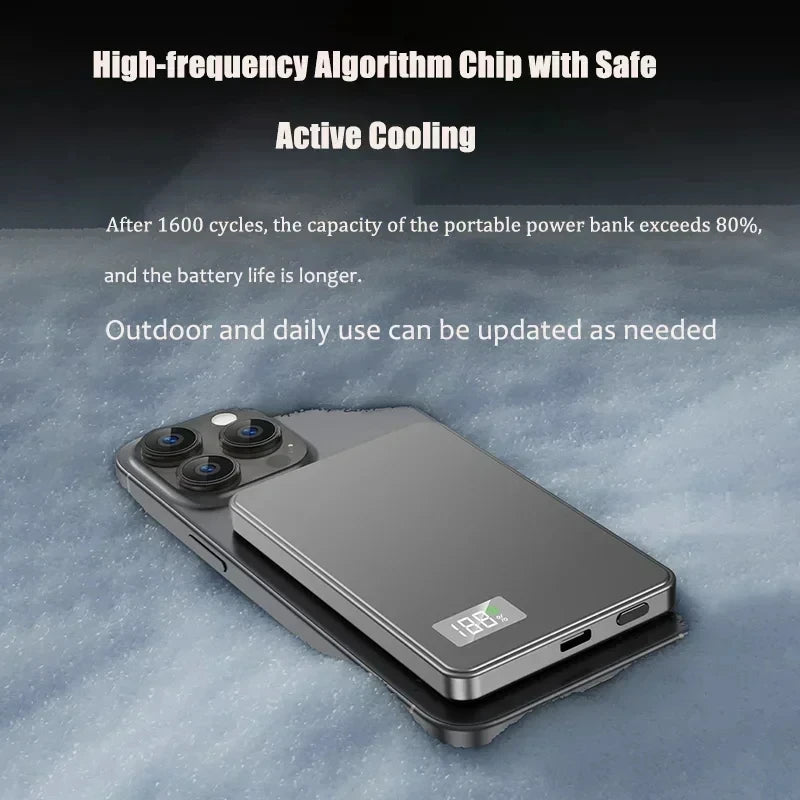 Magnetic Wireless Power Bank - Fast Charging Portable Battery Pack
