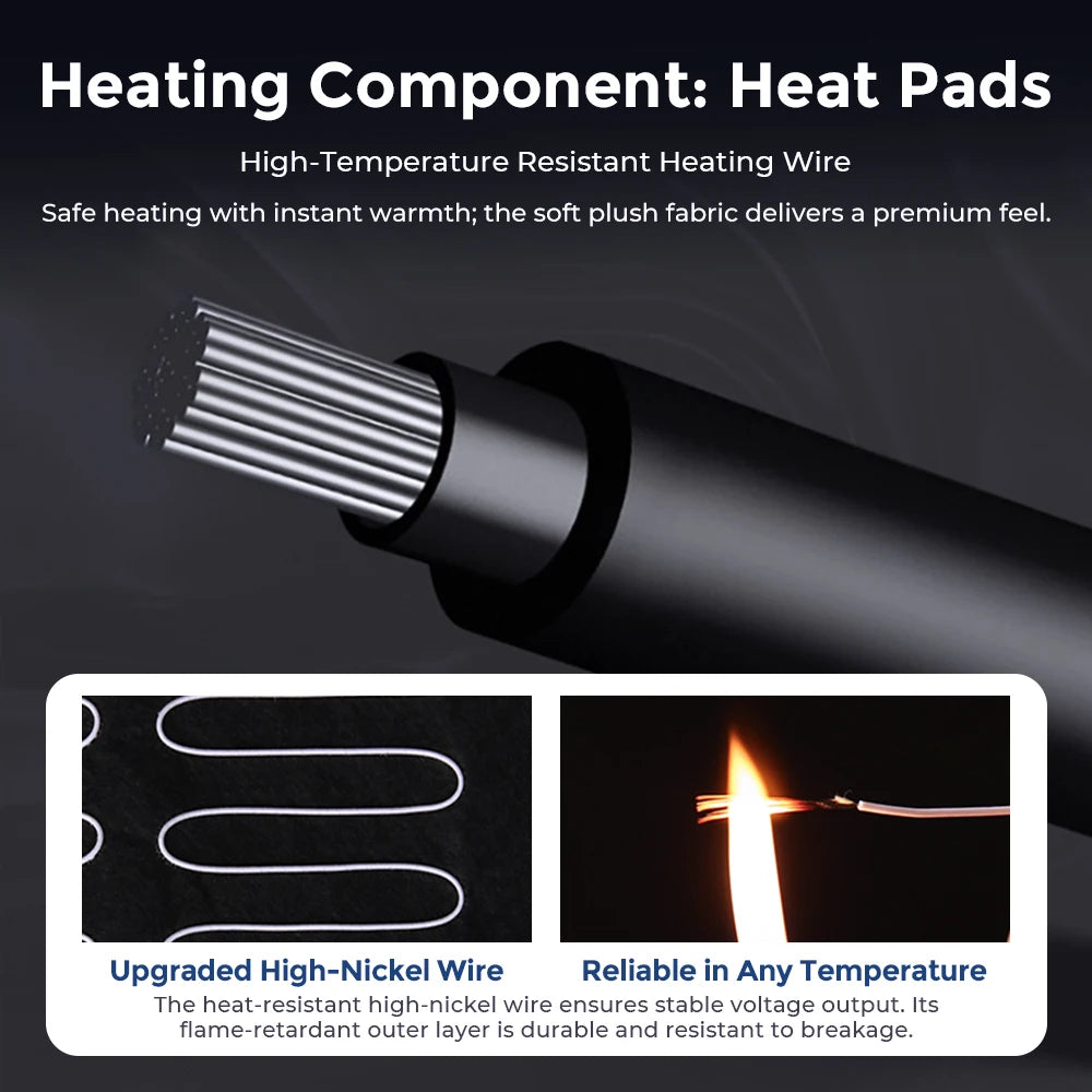 Heated Car Seat Cover - Universal Plush Cushion with Rapid Heating for Winter - 6