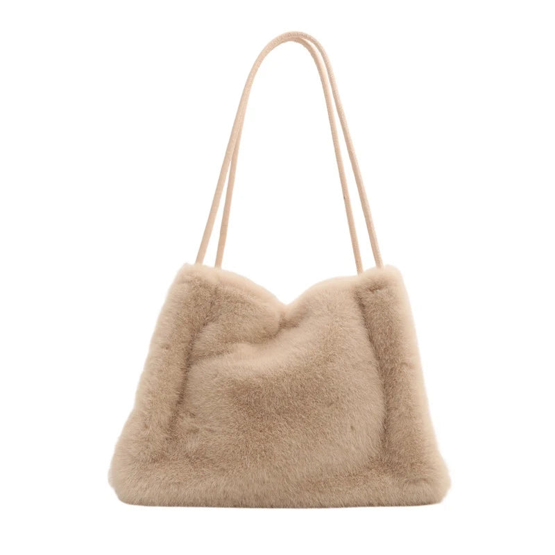 Luxury Plush Chain Handbag