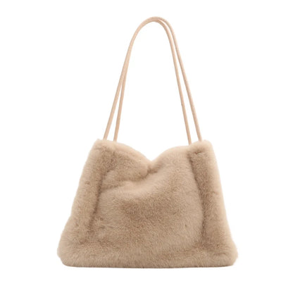Luxury Plush Chain Handbag