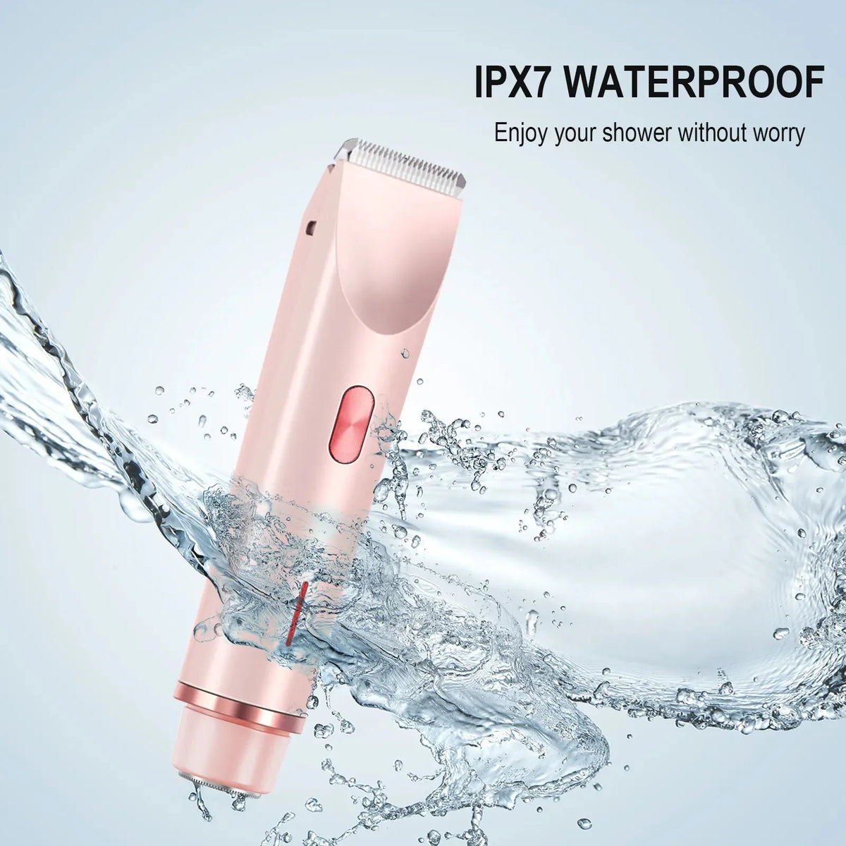 2-in-1 Waterproof Electric Women's Bikini Trimmer & Facial Hair Shaver