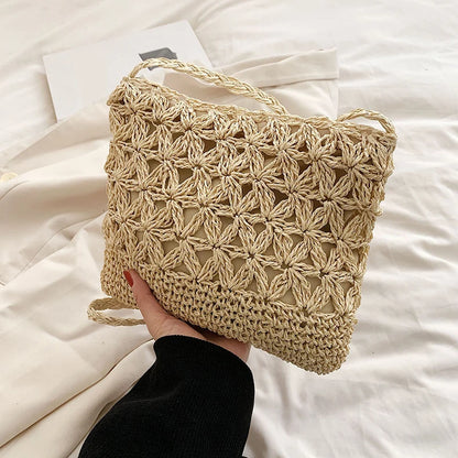 Luxury Woven Straw Crossbody