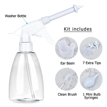 Electric Ear Wax Removal Irrigation System - Professional Home Ear Cleaning Kit