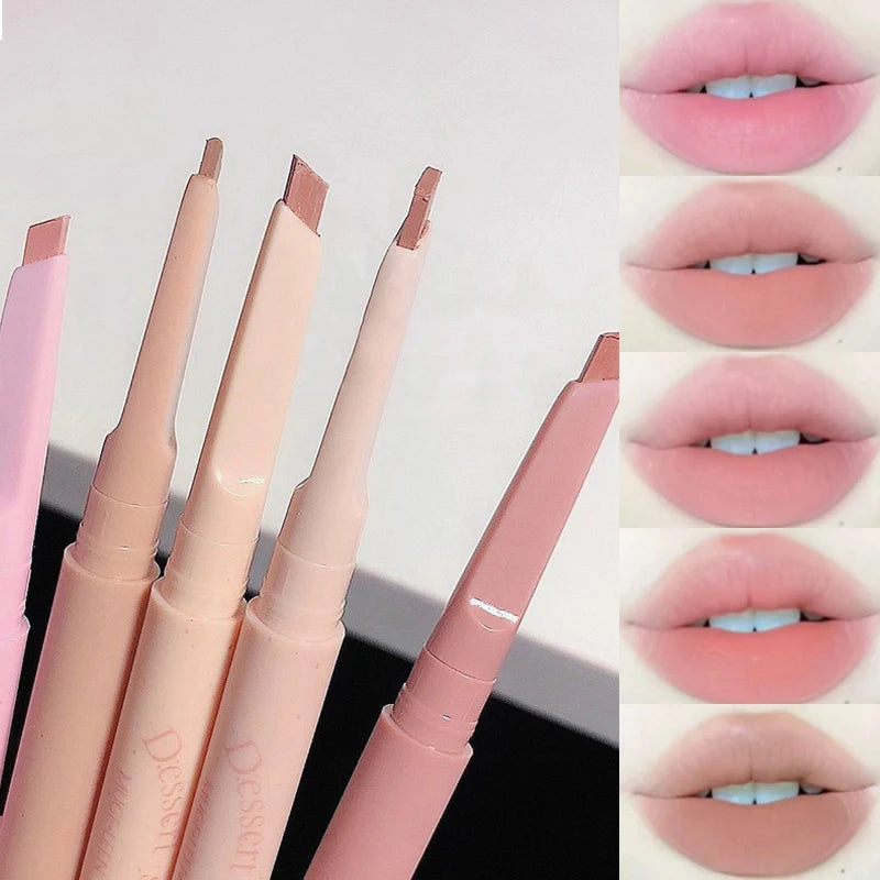 Waterproof Matte Lip Liner Pencil - Long-Lasting Automatic Shaping Pen - 1