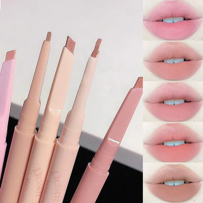 Waterproof Matte Lip Liner Pencil - Long-Lasting Automatic Shaping Pen