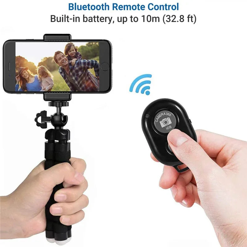Flexible Octopus Mini Tripod for Smartphones, Cameras & Webcams - 4