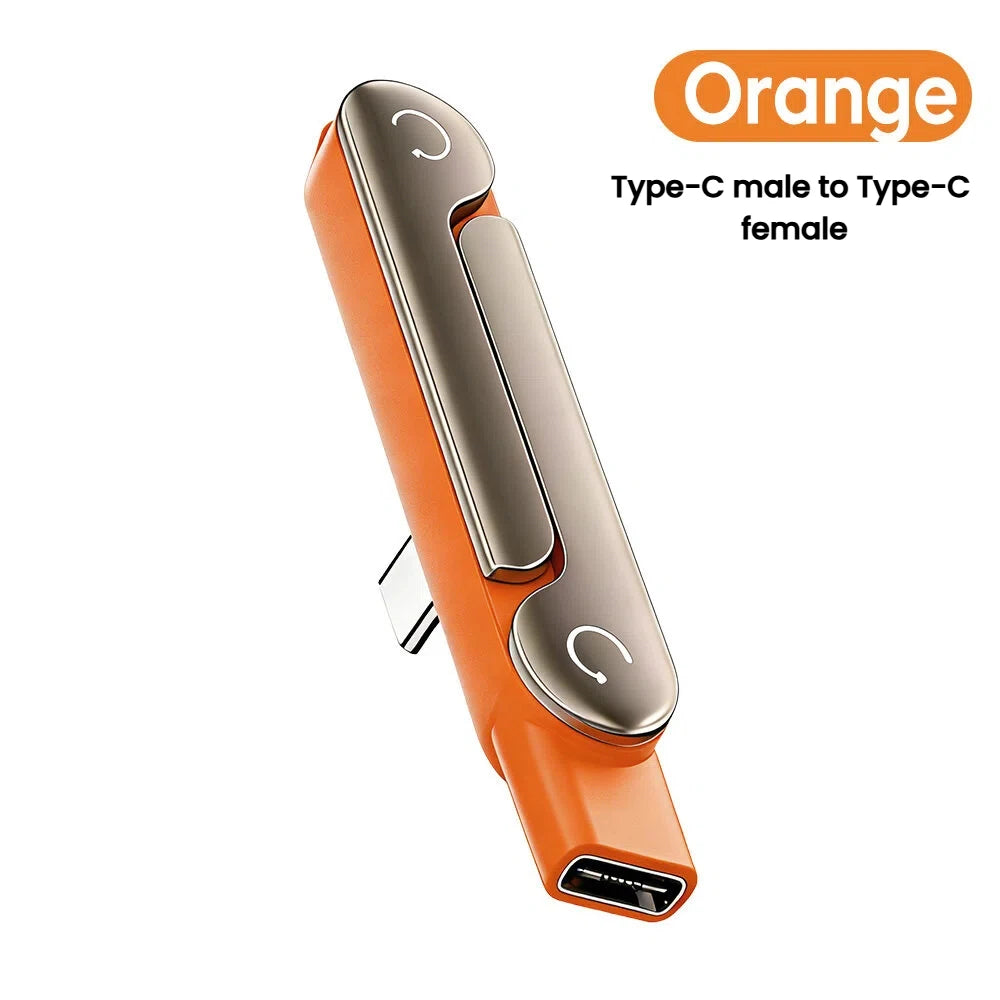 240W USB-C to USB-C Fast Charging Adapter with Built-in Phone Stand - 16