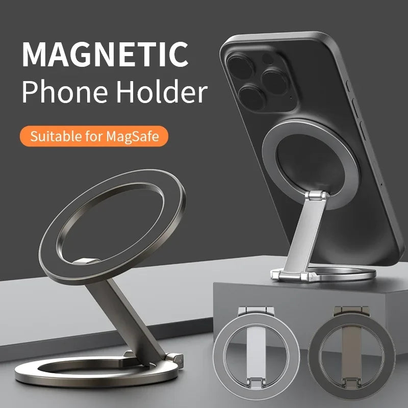 Foldable Magnetic Phone Holder for MagSafe - Universal Gym & Car Mount - 2