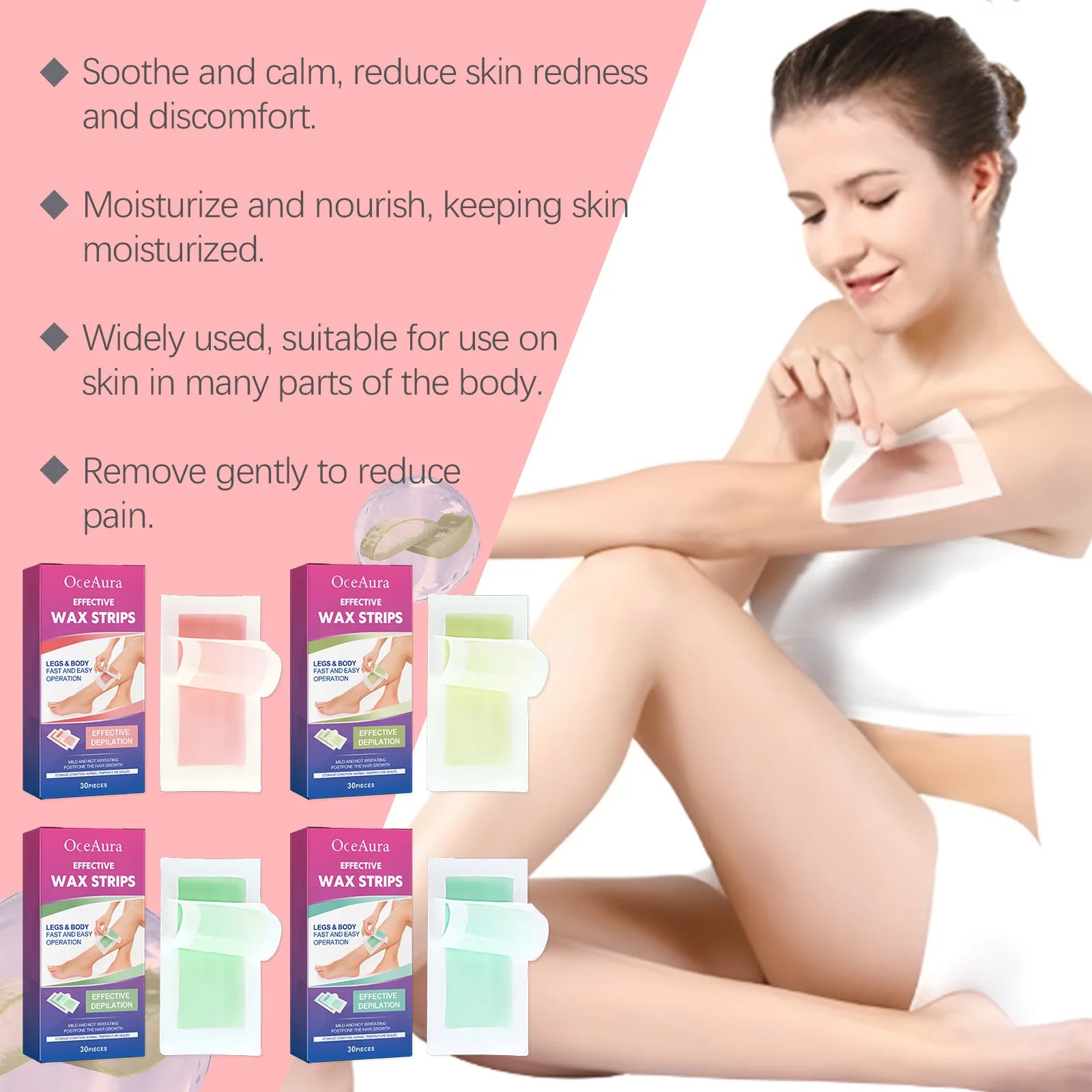 Professional Full Body Wax Strips for Smooth, Long-Lasting Hair Removal - 14