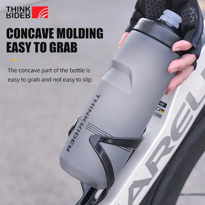 ThinkRider Sports Water Bottle - Leak-Proof Squeeze Bottle for Cycling & MTB