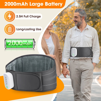 Cordless Heated Back Massager Belt with Air Compression Therapy