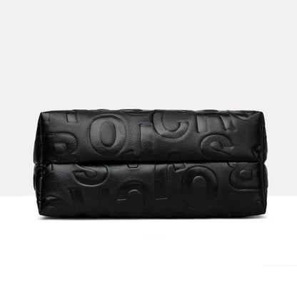 Luxury Contrast Leather Tote