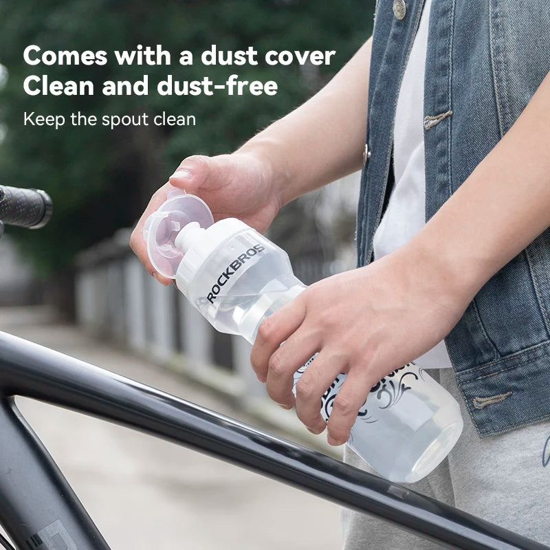 600ml Squeeze Sports Water Bottle - Leak-Proof Cycling & Fitness Bottle - 3