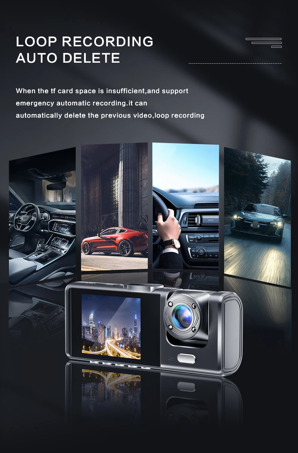 Dual Lens Dash Cam: 1080P HD Car Camera with Night Vision & Loop Recording - 13