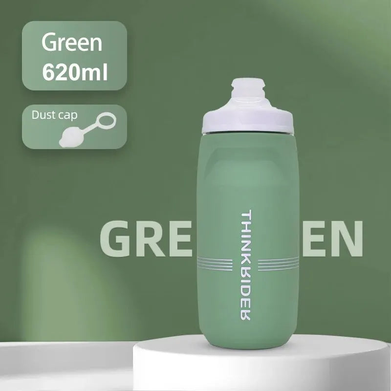 ThinkRider Sports Water Bottle - Leak-Proof Squeeze Bottle for Cycling & MTB