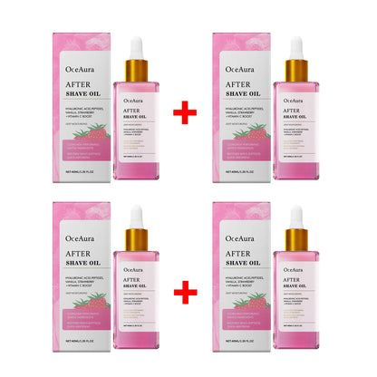 Strawberry Scented After Shave & Hair Removal Soothing Oil for Skin Hydration
