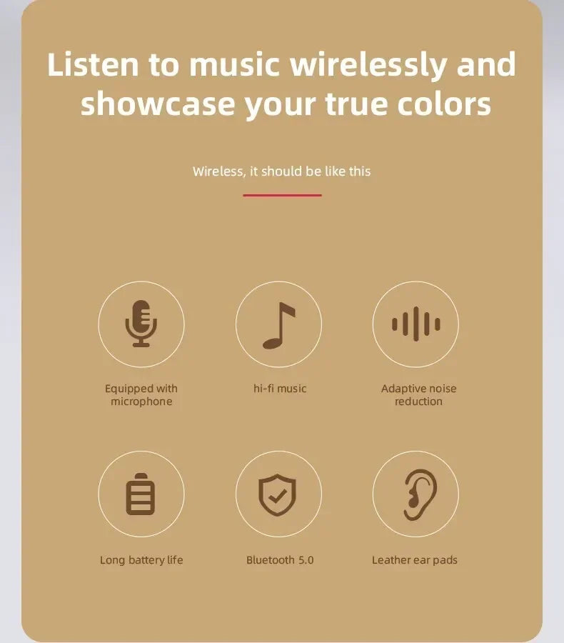 P47 Wireless Bluetooth 5.0 Foldable Stereo Gaming Headset