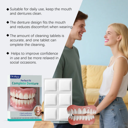 Cosmetic Temporary Denture Kit - Realistic Upper & Lower Smile Veneer