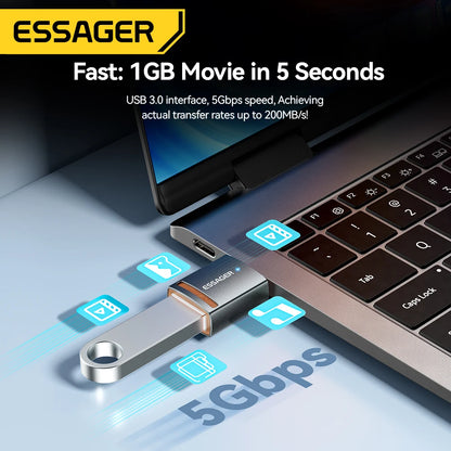 Universal USB 3.0 OTG Adapter Type-C Micro & Lightning Converter