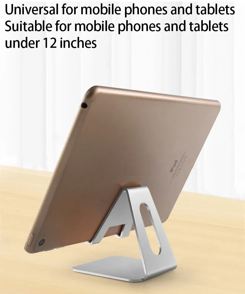 Adjustable Metal Desktop Phone & Tablet Stand - Universal Desk Mount Holder - 9
