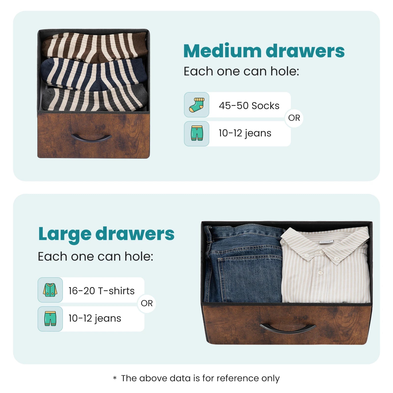 7-Drawer Fabric Dresser Organizer - Sturdy Storage Chest for Bedroom - 20