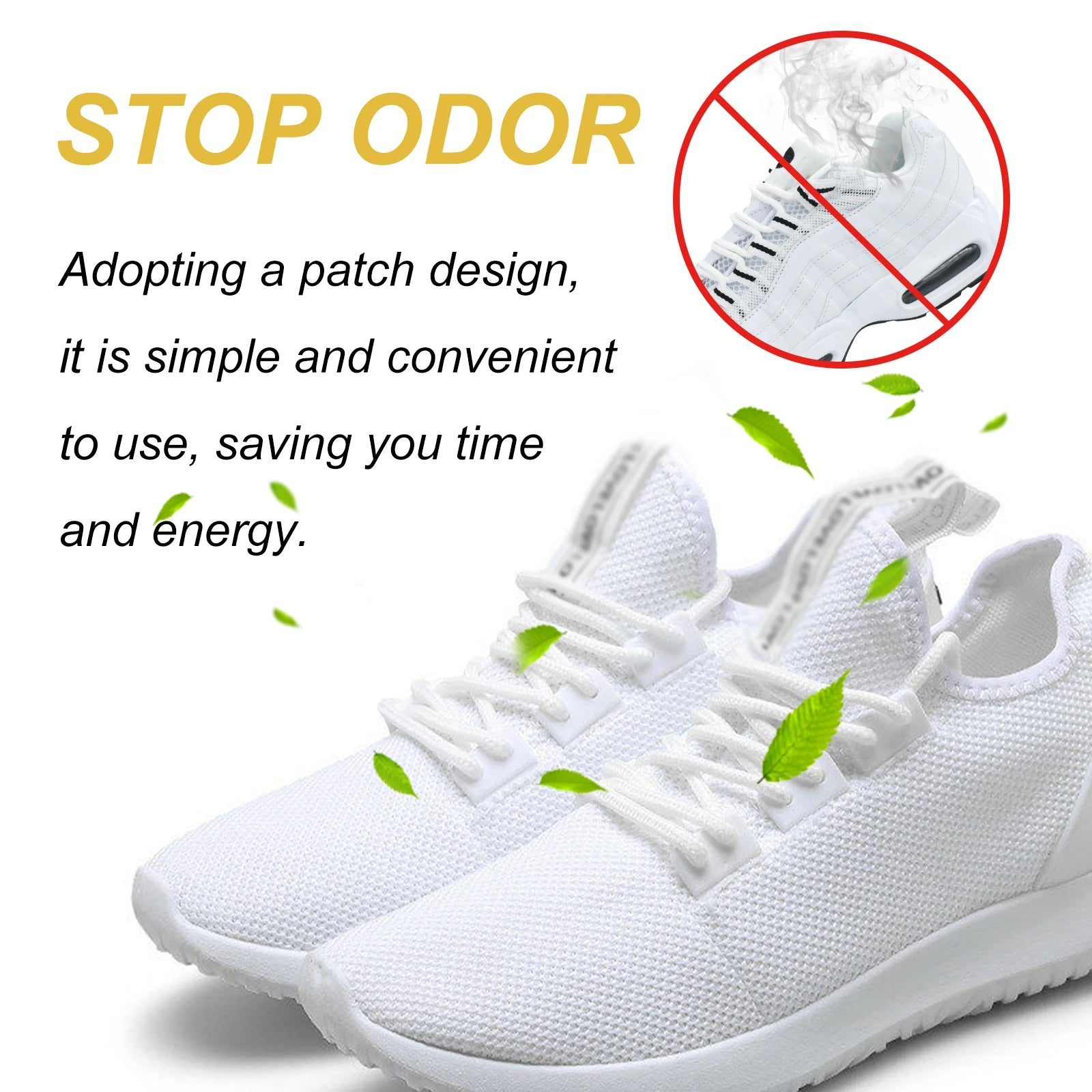 Shoe Deodorizer Patches – Odor Removal & Moisture Absorbing Foot Care - 9