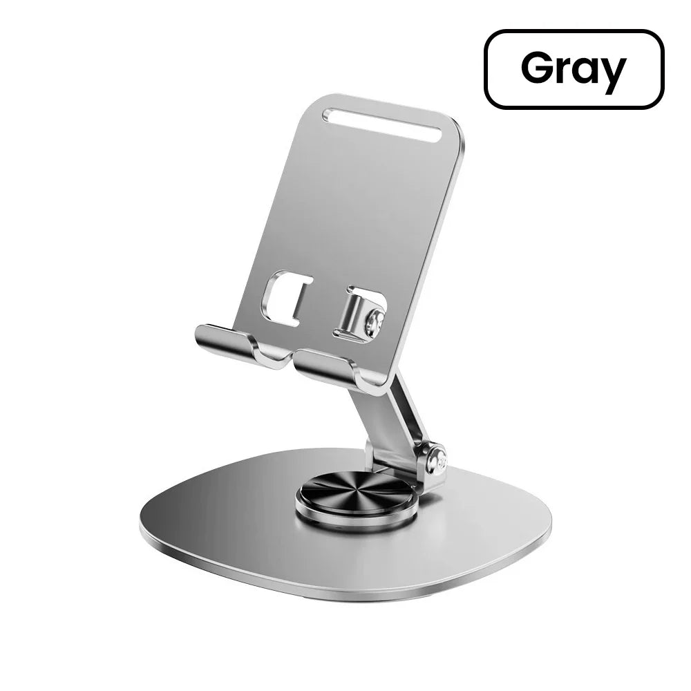 360° Rotating Foldable Phone & Tablet Desktop Stand – Adjustable Holder