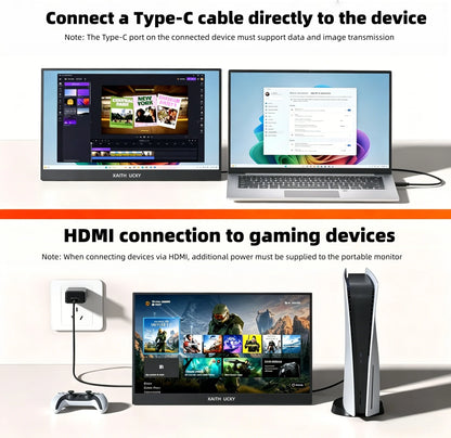 14" Portable IPS Touch Monitor - 1920x1200 HD Gaming & Laptop Expand Display