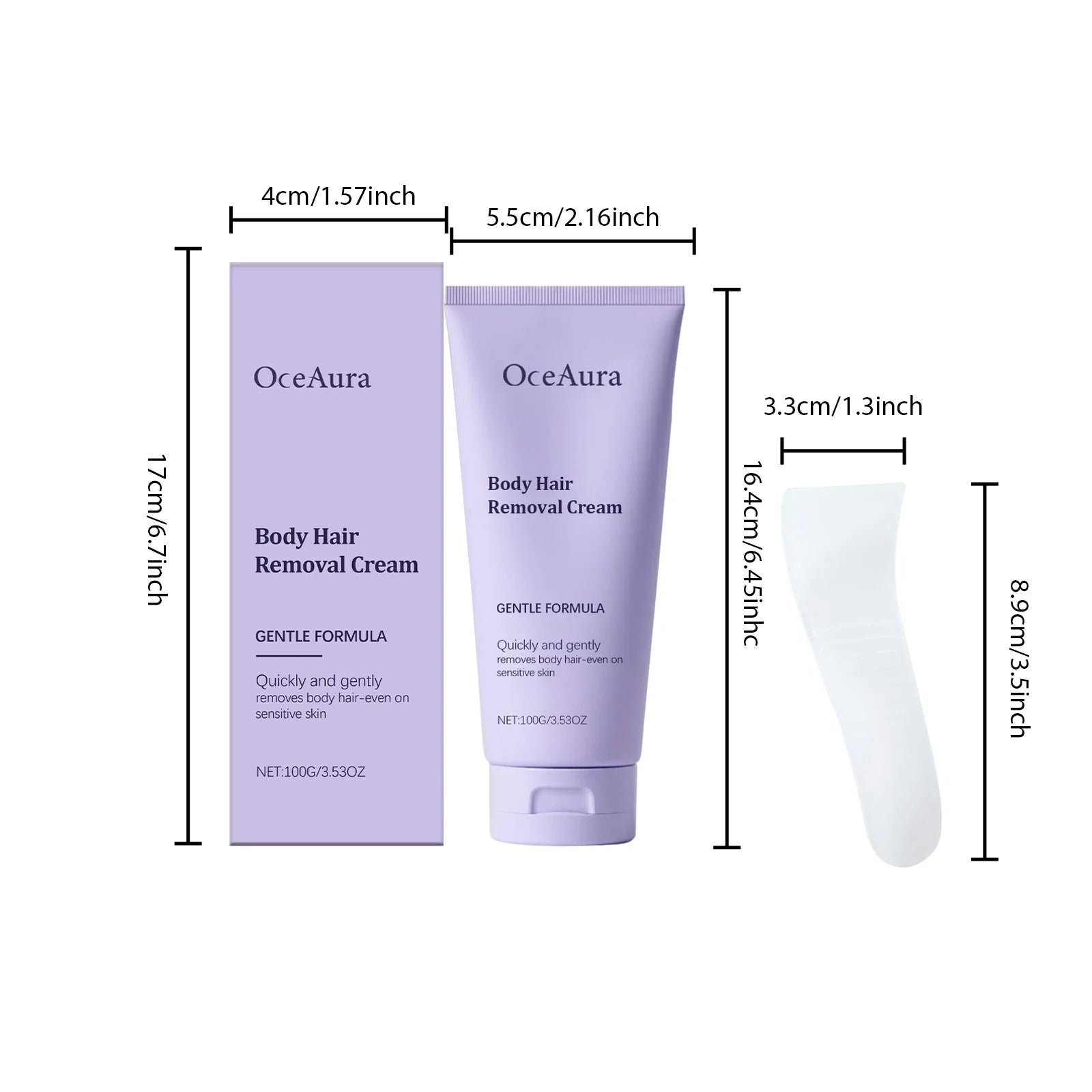 Painless Hair Removal Cream - Gentle Depilatory for Smooth Skin - 6