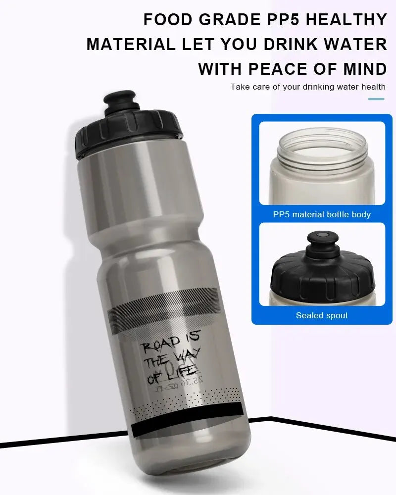 750ml Squeeze Bicycle Water Bottle - Leakproof Sport Cycling Water Cup - 2