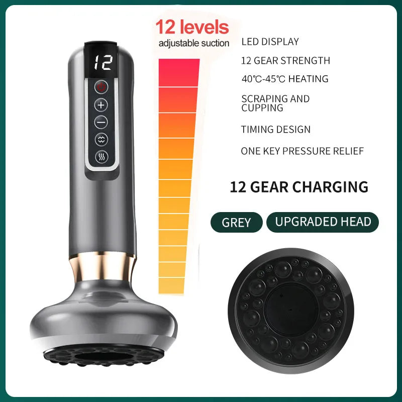 Electric Cupping Massager - Smart Vacuum Gua Sha Therapy - 28