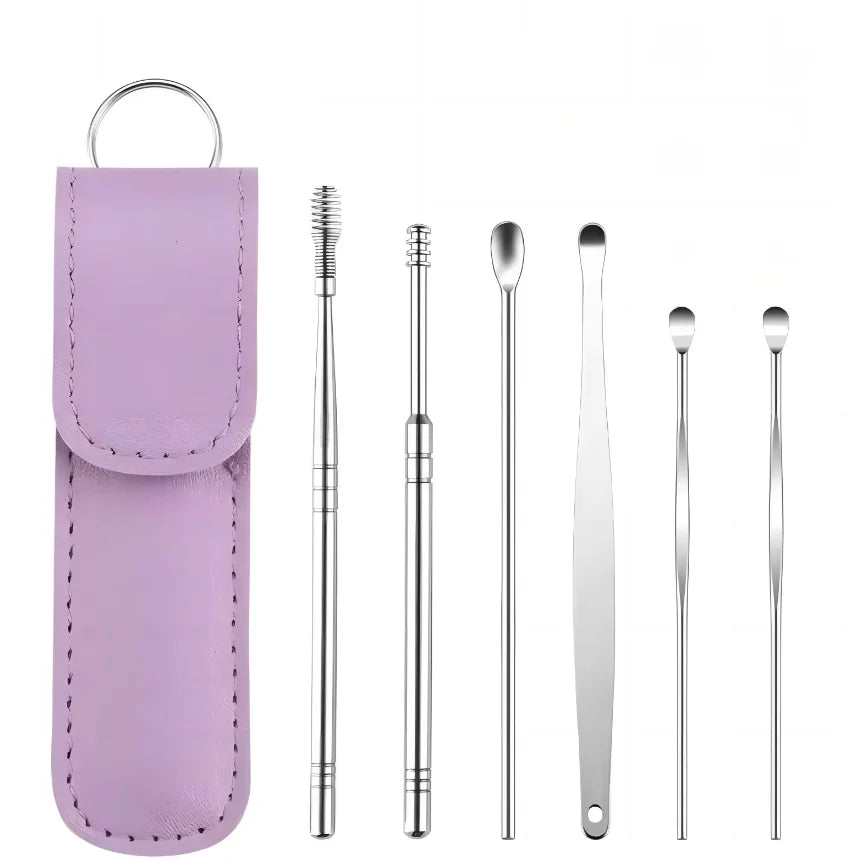Professional Stainless Steel Ear Wax Removal Kit & Cleaning Tool Set - 13