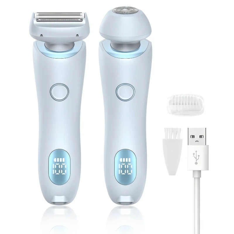 2-in-1 Women's Electric Shaver - Painless Waterproof Hair Removal Razor - 1