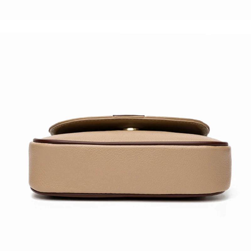 Luxury Contrast Flap Crossbody