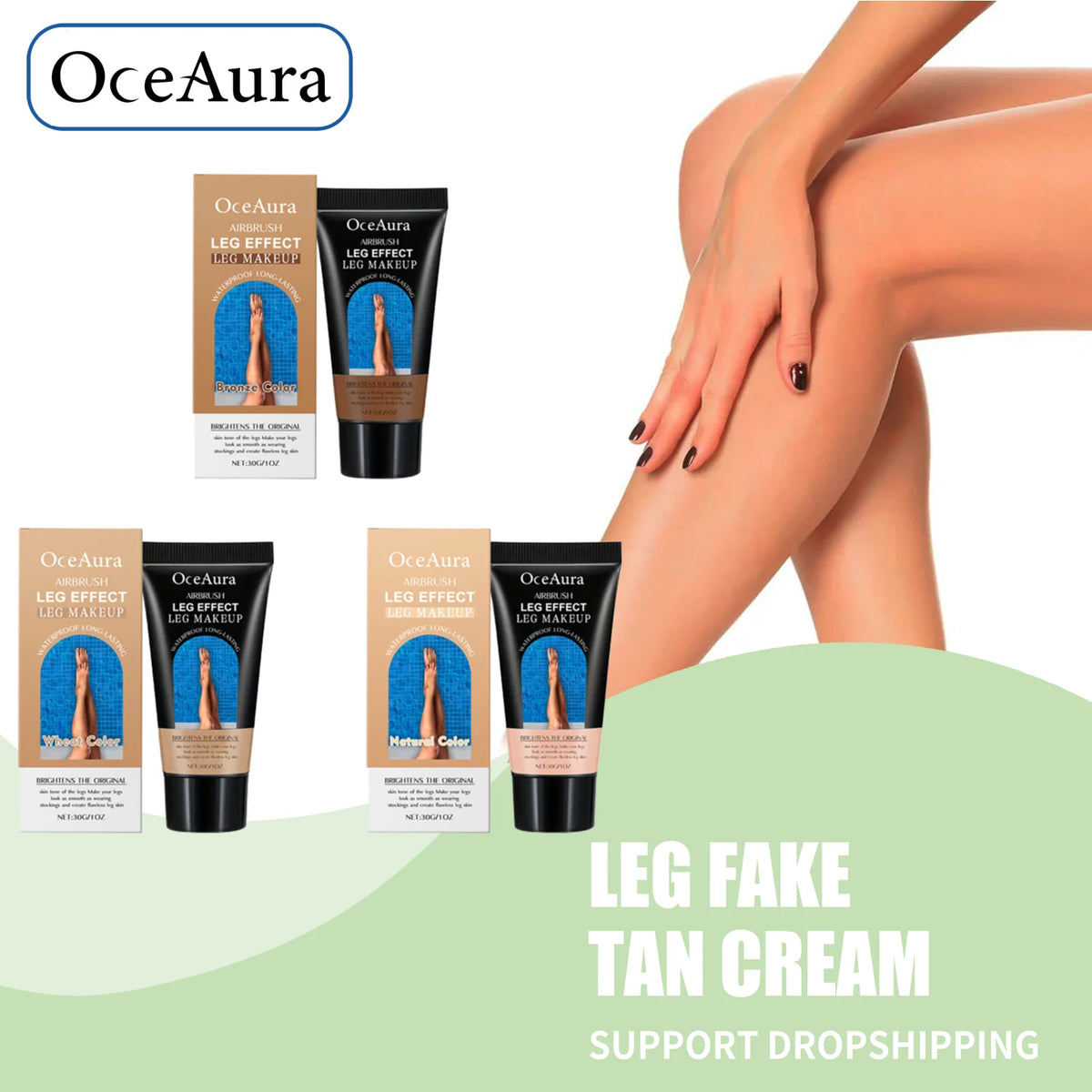 Waterproof Leg Foundation & Body Concealer - Flawless Coverage Cream