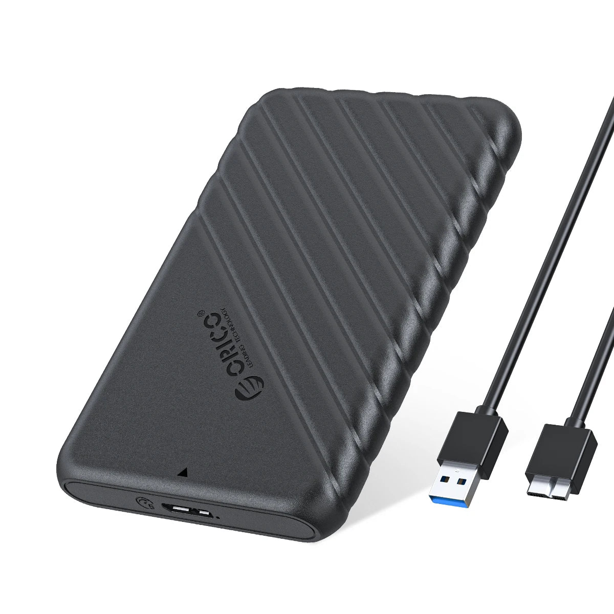 2.5" SATA HDD SSD External Hard Drive Enclosure - USB 3.0/Type-C Adapter - 28