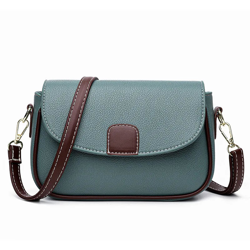 Luxury Contrast Flap Crossbody
