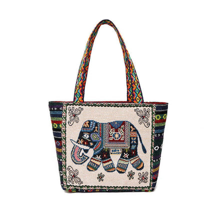 Luxury Elephant Print Tote