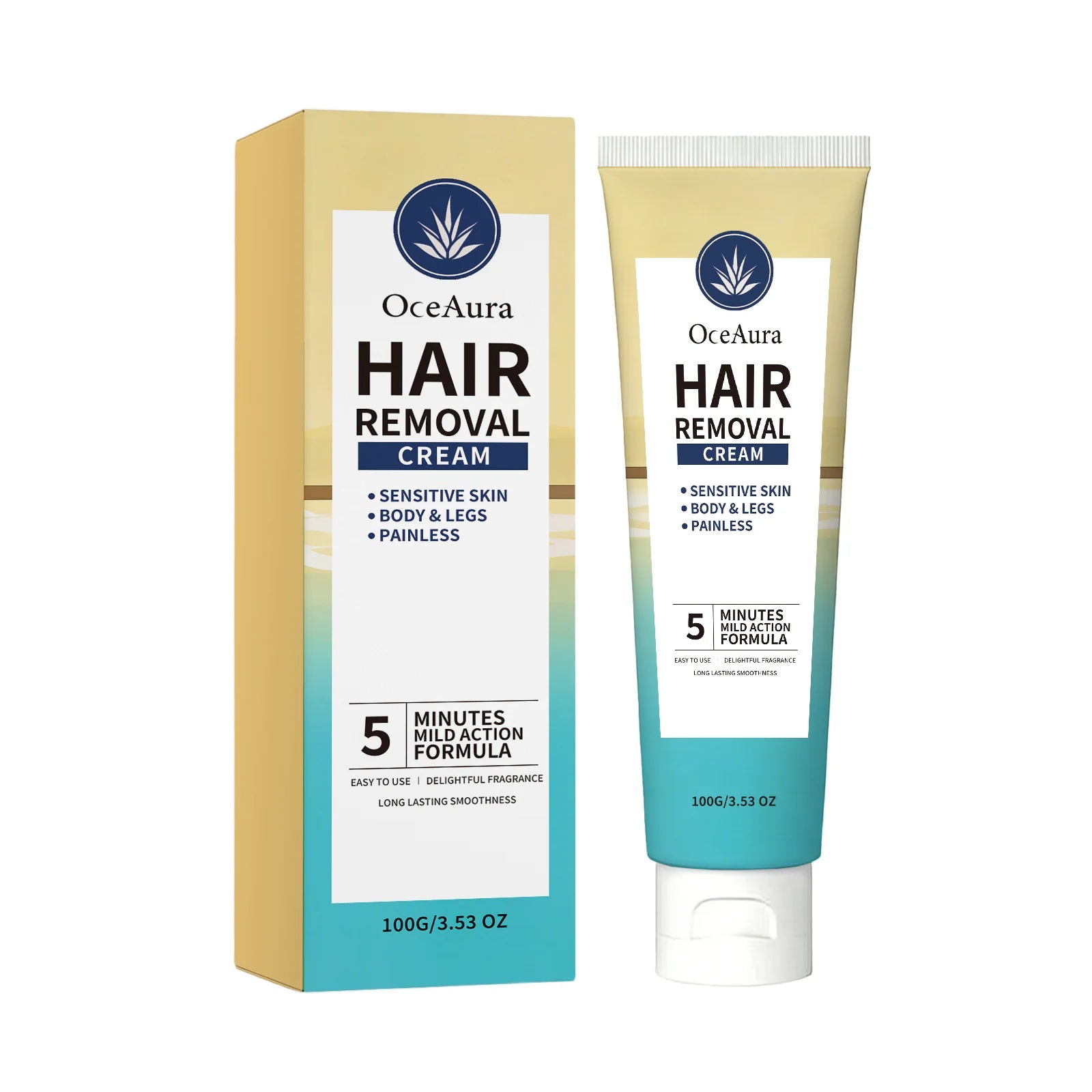 Painless Hair Removal Cream for Sensitive Skin - Fast Acting Depilatory Lotion - 7