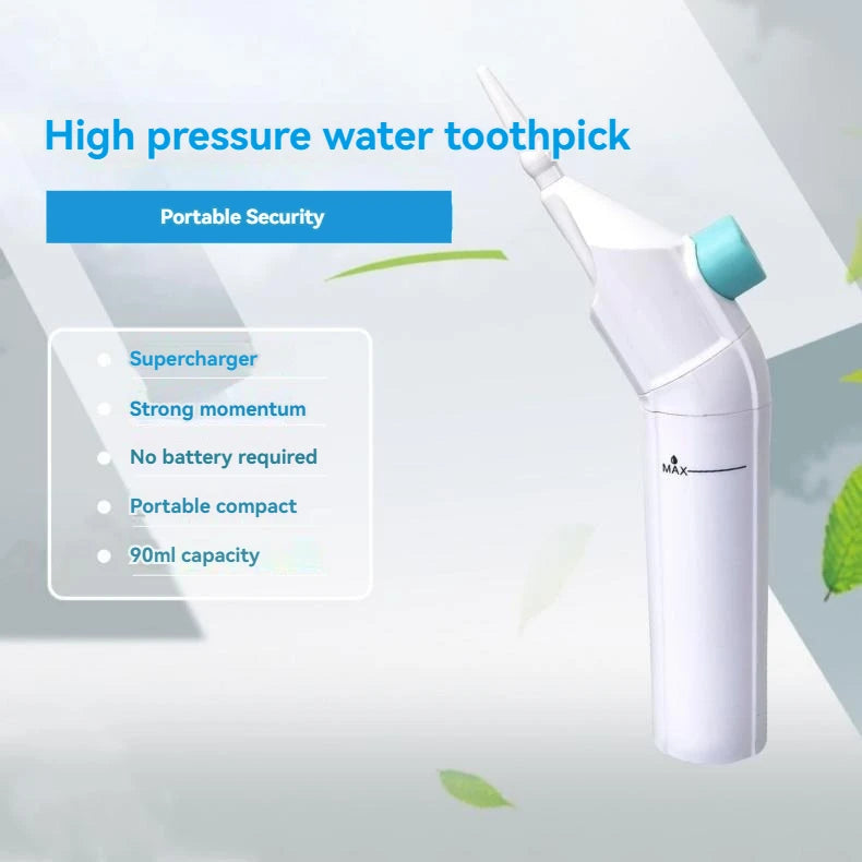 Portable Manual Water Flosser & High Pressure Oral Irrigator